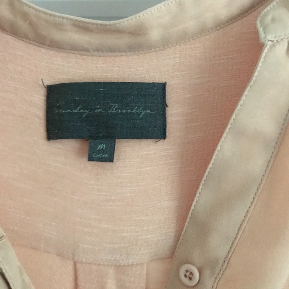 Anthropology Blush Pink Sleeveless Blouse - Picture 3 of 4